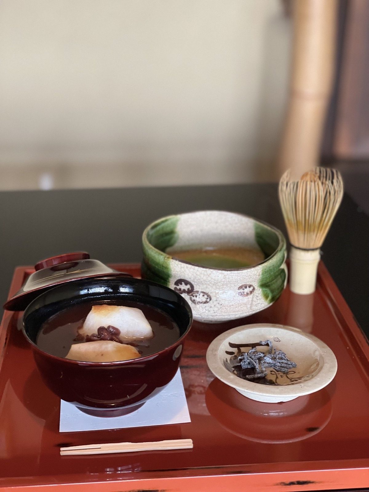 焼き餅のぜんざい